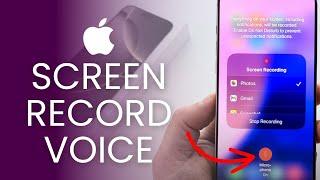 How To Screen Record With Voice On iPhone!