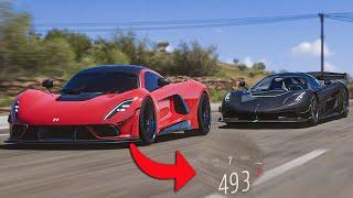 KOENIGSEGG JESKO TOKATLAYAN EN HIZLI ARABA ! Hennesey Venom F5 - Forza Horizon 5