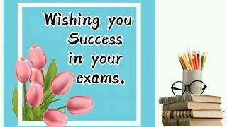 Best wishes for exams || Good Luck for exams