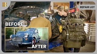 Morris Minor Engine Overhaul - Repair Lot - Car Show