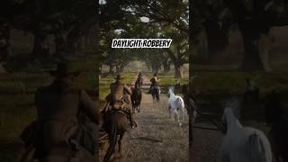 Epic Horse Heist in RDR2!  #GamingShorts #rdr2 #4k #horse #robbery