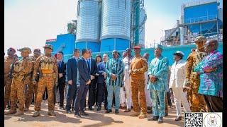 Le capitaine Ibrahim Traoré inaugure une cimenterie à Laongo dans la région du Plateau-Central