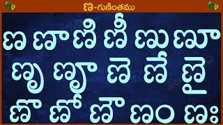 ణ ణా ణి ణీ ణు ణూ ణృ ణౄ #Guninthalu in telugu | ణ గుణింతం | Learn Telugu NA gunintham @TeluguVanam ​