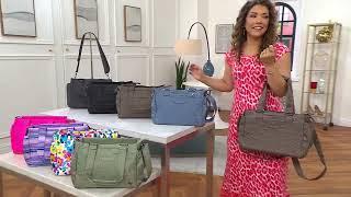 Lug Classic Medium Tote with Crossbody Strap -Dilly Dally on QVC