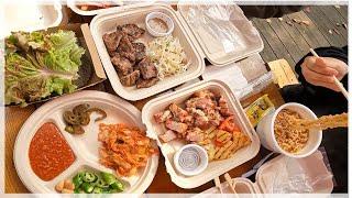 [강화도] 캠핑느낌내주는 어느 한 식당 | 컵라면+삼겹살 콤보 | 강화도 맛집 강화 바베큐캠프 | 강화루지 탑승기 |