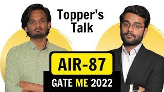 AIR - 87, GATE Mechanical Topper | Jogam Goutham | Exergic Student