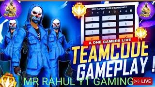 MR RAHUL GAMING 100k  is live 1VS1 CUSTOM TEAM CODE CODE LIVE  #VFFF
