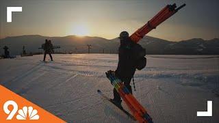 Ski race training happening at Copper Mountain