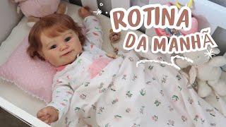 ROTINA DA MANHÃ COM A BEBÊ REBORN LUNA! 