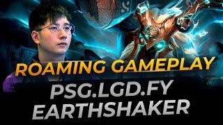 PSG.LGD.fy Roaming Immortal Earthshaker | Full Gameplay Dota 2 Replay