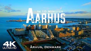 AARHUS  Århus Drone Aerial 4K | Isbjerget Jutland | Dansk Denmark Danmark