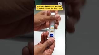 #unboxing~Nivea luminous even glow oil control serum~Best serum for oily skin #shorts #skincare