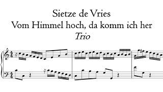 Sietze de Vries - Trio: Vom Himmel hoch, da komm ich her - Stellwagen organ, Stralsund, Hauptwerk