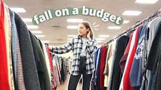 I went thrifting for my dream fall wardrobe