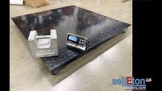 SL-916-4x4NN-4848 Industrial Floor Scale installation on  Non-NTEP presented by SellEton