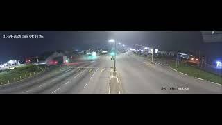 CCTV Captures Massive Car vs Truck Crash at Intersection in Lydenburg