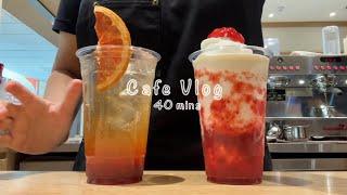 Cafe Vlog 40mins | 40 Minutes of Korean Cafe Vlog ️