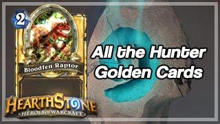 [Hearthstone] All the Hunter Golden Cards from Leveling