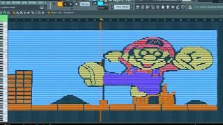 Mario Bros MIDI art