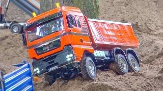 RC Trucks and construction machines in ACTION! Mercedes-Benz & more!