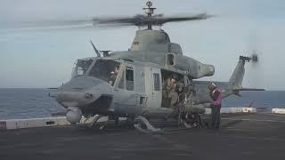 Deck Landing Qualifications with a U.S. Marine Corps UH-Y1 Venom