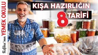 8 Çeşit KIŞA HAZIRLIK Tarifi | Kış Hazırlıkları Nasıl Yapılır? | Mutlaka İzleyin!