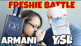 FRESHIE BATTLE -Armani Acqua Di Gio Profondo VS Yves Saint Laurent Y Eau Fraiche - fragrance review