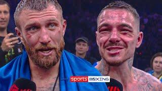 Lomachenko dedicates Kambosos win to father in emotional interview! 