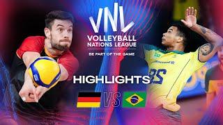  GER vs.  BRA - Highlights | Week 2 | Men's VNL 2024