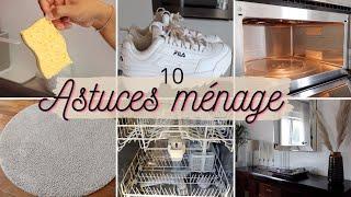 10 ASTUCES MÉNAGE À SAVOIR!! ⎪CLEANING HACKS