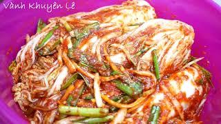 KIMCHI HÀN QUỐC - Cách làm Dưa Muối Kim Chi Cải Thảo công thức của người Hàn Quốc Vanh Khuyen