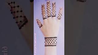 Easy Simple beautiful  Mehndi design #easymehndi #simplemehndi #youtubeshorts #shorts #trending