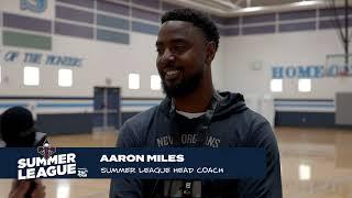 Aaron Miles on team's focus for Game 1, Jordan Hawkins | 2024 NBA Summer League