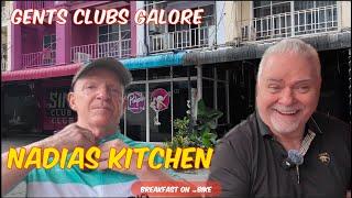 BoB 3, (Breakfast on Bike) Nadias Kitchen and a tour of Gents Clubs locations