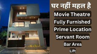 VN98 | 4 BHK Ultra Luxury Fully Furnished Modern Architectural Design Villa For Sell In Indore