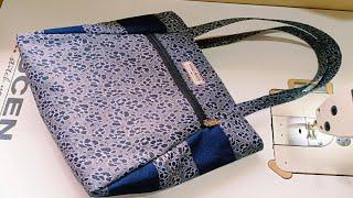 Diy Tote bag sewing tutorial -vary easy/Ladies handbag making at home/shopping bags/diy bag