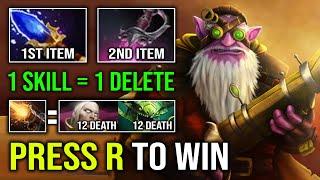 How to Solo Mid Sniper with First Item Scepter 1 Assassinate = Delete Press R Skill to Win Dota 2