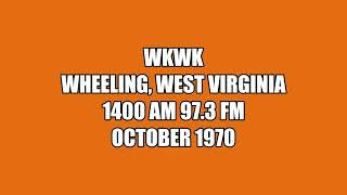 WKWK Wheeling, WV October 1970 Radio Broadcast W/Commercials & Music