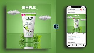 Product Manipulation Social Media Post Banner design in Photoshop Tutorial