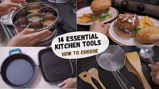 14 Everyday kitchen tools that make my cooking easier | How to select kitchen tools | Making Burger