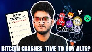  Bitcoin CRASHES - Time to buy Altcoins | Crypto Market dump Update