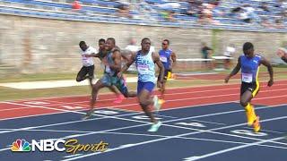 Christian Coleman battles Noah Lyles to the line in EPIC Bermuda 100m | NBC Sports