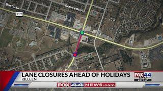 Closures planned for areas of W.S. Young Drive