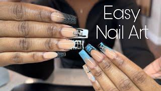 Watch Me Work: Acrylic Fill + Easy to follow Nail Art!