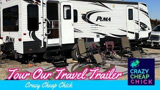 Come Tour My Travel Trailer! Crazy Cheap Chick Saves Money While Traveling.