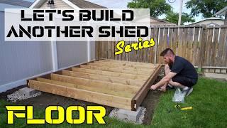 How to build a floating shed foundation // Great for uneven and flat yards! - plans available!