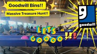 Let’s Go To Goodwill Bins!!! Treasure Hunting Thru 100s of BINS! & DESIGNER Shoes?! Thrift With Me!