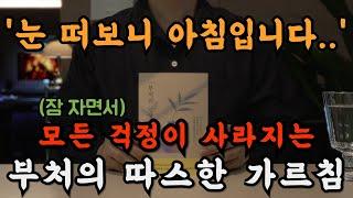 잠잘 때 듣기만해도 근심과 불안이 싹 사라질것이다. 부처의 인생조언. 불교명언ㅣ오디오북ㅣ책 읽어주는 남자