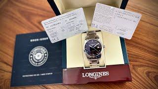 [Mạnh mẽ, thanh lịch] Đồng hồ Longines Conquest Classic sang trọng L2.785.4.58.6 40mm siêu mới