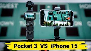 DJI Osmo Pocket 3 vs iPhone 15 Pro Max Video Comparison